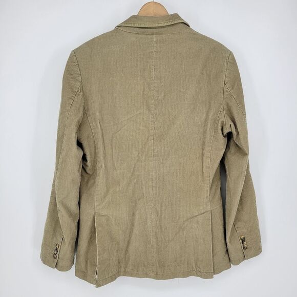 Zara casual corduroy tan blazer jacket mens large friday night steel tip dart - Picture 5 of 12